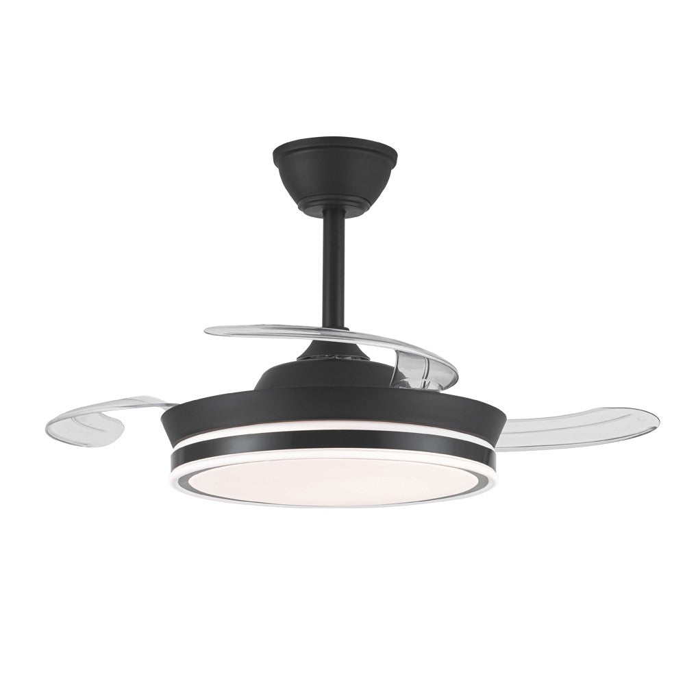 Supereco Mini Ventilador de Techo LED CristalRecord 85-069-36-180