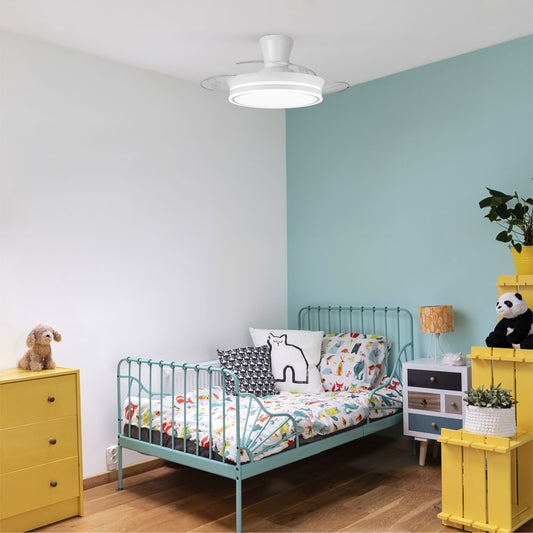 Ventilador de techo fabricado en Acero color Blanco