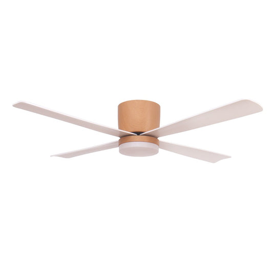 Ventilador de Techo Surat Madera Clara con LED CCT y Mando CristalRecord - vista principal | CristalRecord