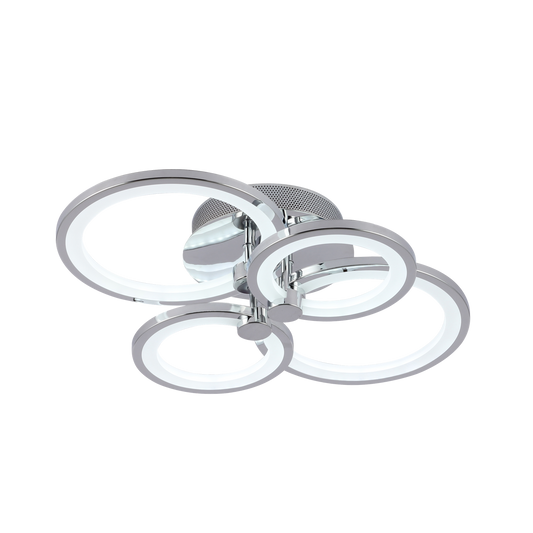 Plafón Moderno LED Sydney Cromo – vista principal · Ref. 155984020
