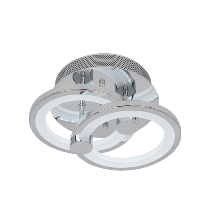 Plafón Moderno LED Sydney Cromo – vista principal · Ref. 155982020