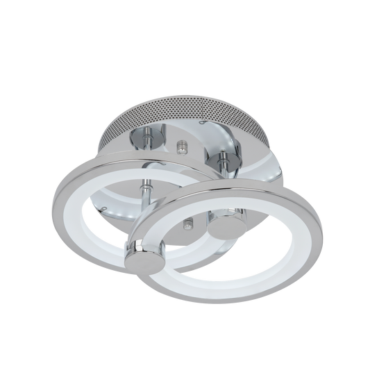 Plafón Moderno LED Sydney Cromo – vista principal · Ref. 155982020