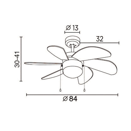Ventilador de techo rústico ideal para dormitorio