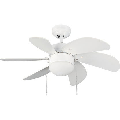Ventilador de techo blanco Tabit CristalRecord 85-790-06-100