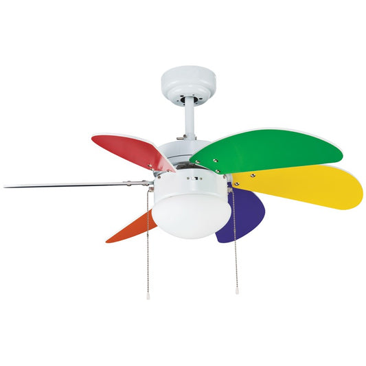 Ventilador Techo Infantil Multicolor Tabit CristalRecord 85-790-06-666