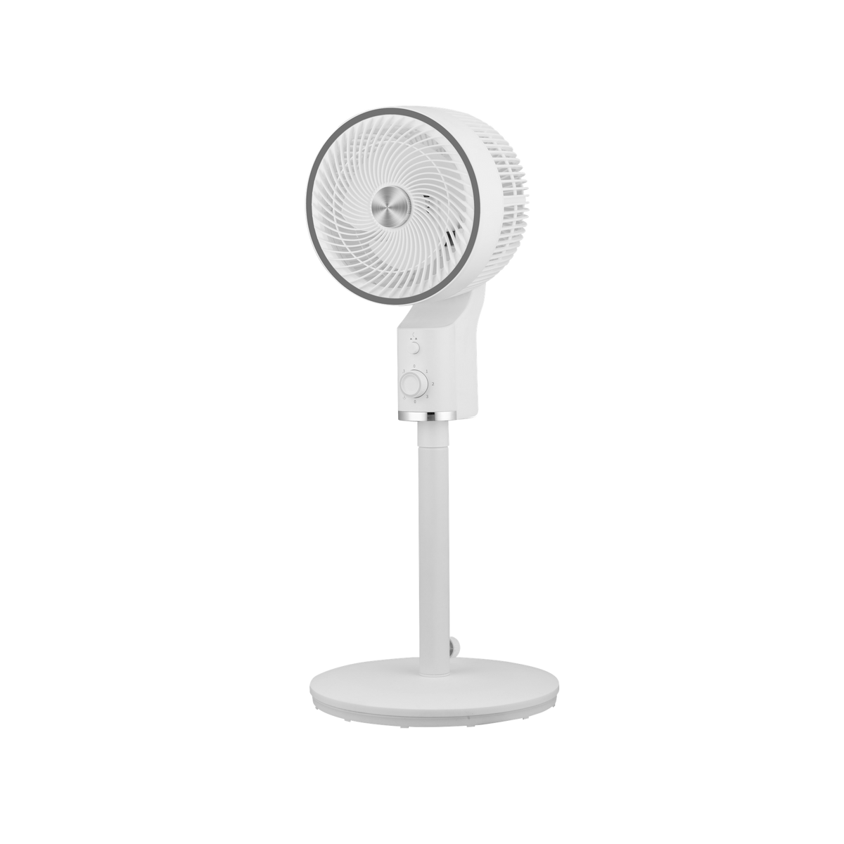 Ventilador de Pie Talamo 50W 3 Velocidades Blanco y Cromo Fabrilamp - vista principal | Fabrilamp / Abrila · Ref. 236741065