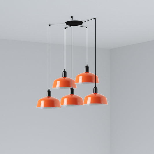 Colgante Moderno 2047 M / Naranja rojizo – vista principal · Ref. 20340-148-5L