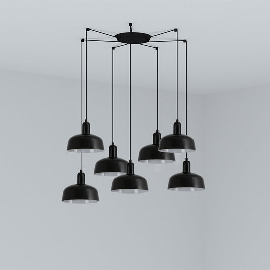 Colgante Moderno 2047 S / Negro – vista principal · Ref. 20340-141-7L