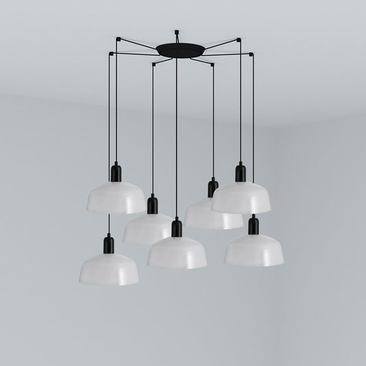 Colgante Moderno 2047 M / Blanco – vista principal · Ref. 20340-145-7L