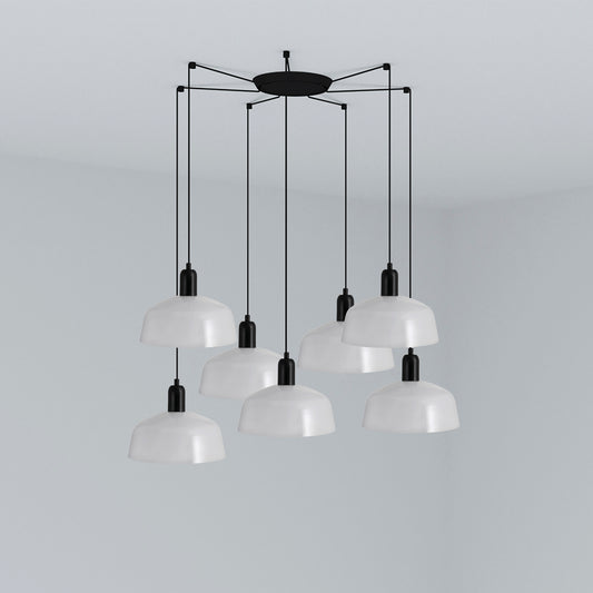 Colgante Moderno 2047 M / Blanco – vista principal · Ref. 20340-119-7L