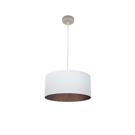 Pantalla Textil Tatiana 40 cm / Blanco / Óxido – vista principal · Ref. 189194017