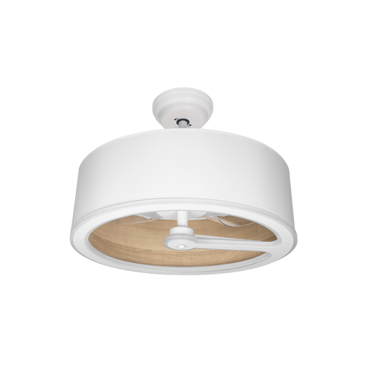Ventilador de Techo Tatiana Blanco / Madera Clara – vista principal · Ref. 189191385