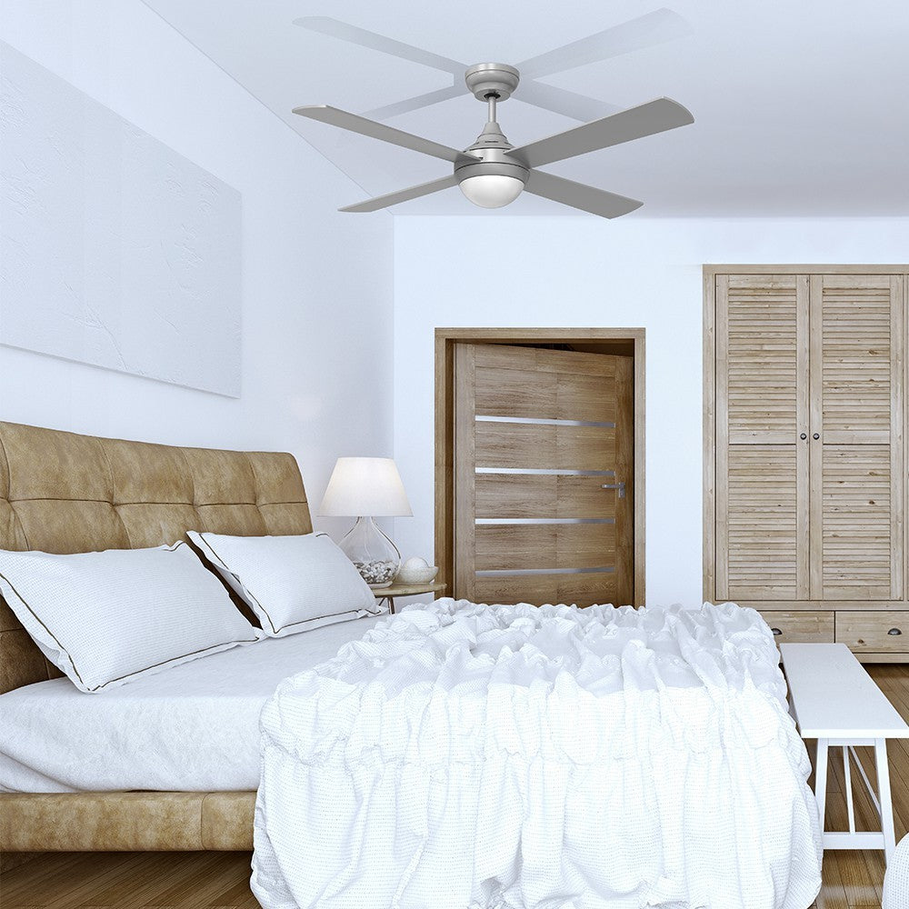 Ventilador de techo Tempo fabricado en acero color plata