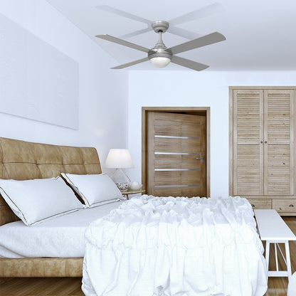 Ventilador de techo Tempo fabricado en acero color plata