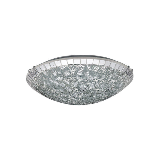 Plafón de Techo Tenor 30 cm Cromo Mosaico 2xE27 Fabrilamp - imagen 2 | Fabrilamp / Abrila · Ref. 177583020