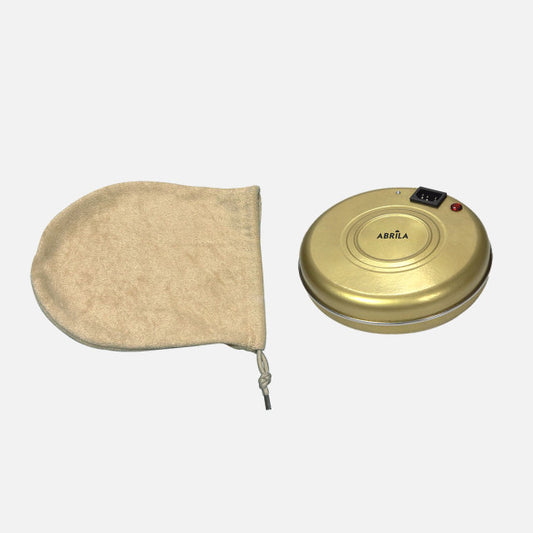 Acumulador de Calor Portátil Fargo 550 W Oro con Funda Fabrilamp - Vista frontal principal en fondo blanco | LuzGurú