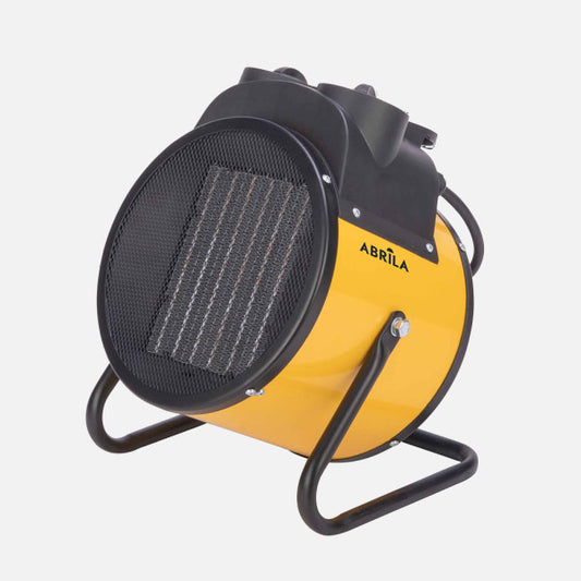 Termoventilador Industrial Dover 5000W Amarillo Fabrilamp - Vista frontal principal en fondo blanco | LuzGurú