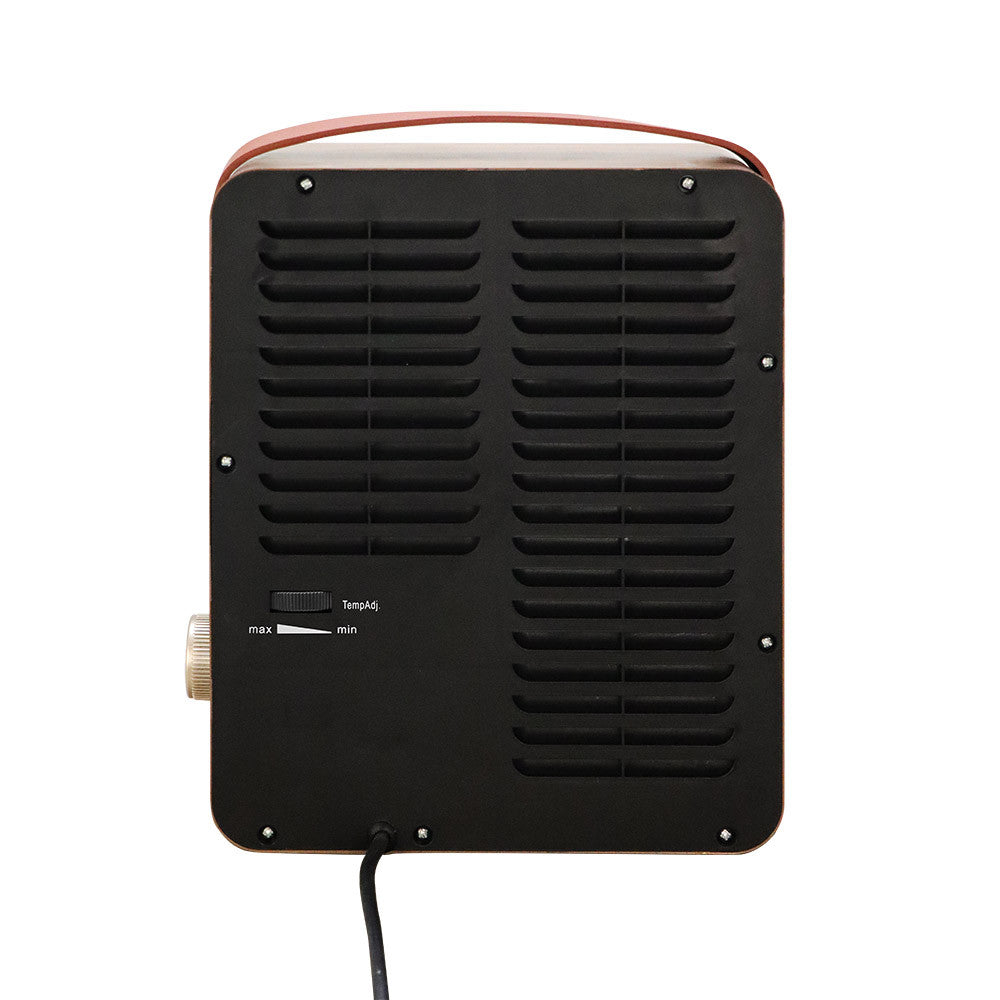 Ambiente cálido con termoventilador efecto llama ideal para interiores