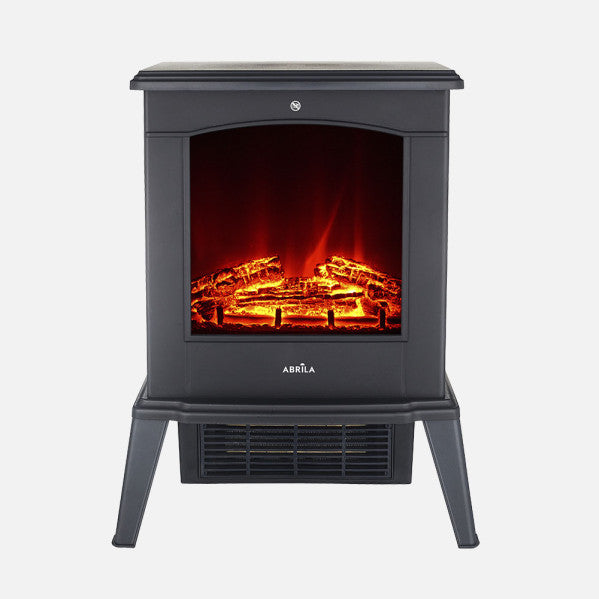 Termoventilador Cerámico Cameron 1800W Efecto Llama Negro Fabrilamp