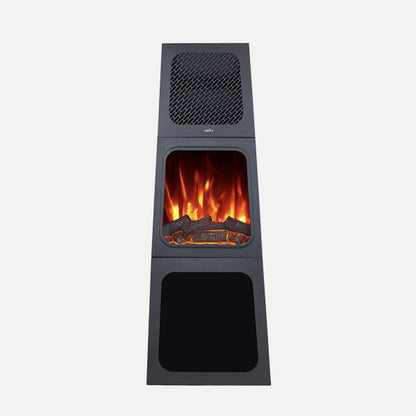 Chimenea Eléctrica Vintage Cornelius 1800W Negro Fabrilamp - imagen 2 | Fabrilamp / Abrila