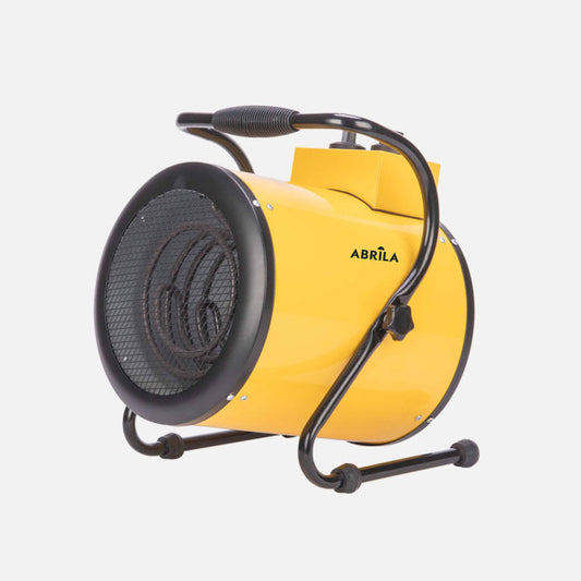 Termoventilador Industrial Divity 5000W Trifásico Amarillo Fabrilamp - Vista frontal principal en fondo blanco | LuzGurú