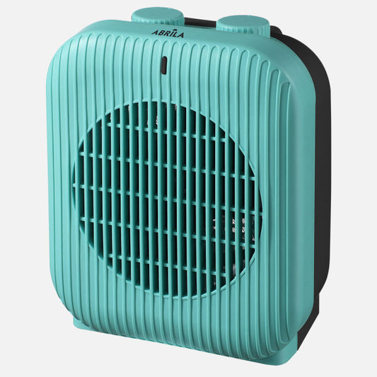 Termoventilador Eléctrico Brooker 2000 W Azul/Negro Fabrilamp - Vista frontal principal en fondo blanco | LuzGurú