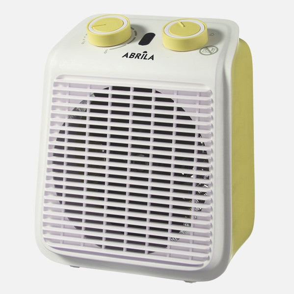 Termoventilador Eléctrico Portátil Ponce 2000 W Amarillo y Blanco Fabrilamp - vista principal | Fabrilamp / Abrila