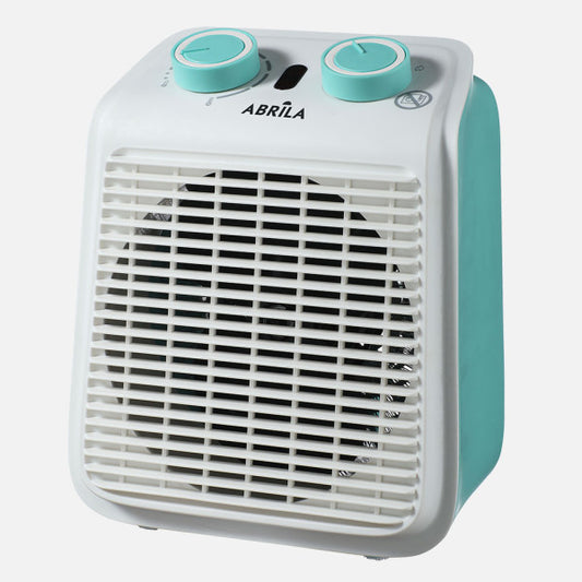 Termoventilador Eléctrico Ponce 2000 W Azul/Blanco Fabrilamp - Vista frontal principal en fondo blanco | LuzGurú