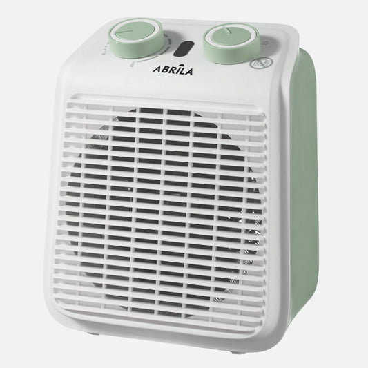 Termoventilador Eléctrico Ponce 2000 W Verde/Blanco Fabrilamp - Vista frontal principal en fondo blanco | LuzGurú