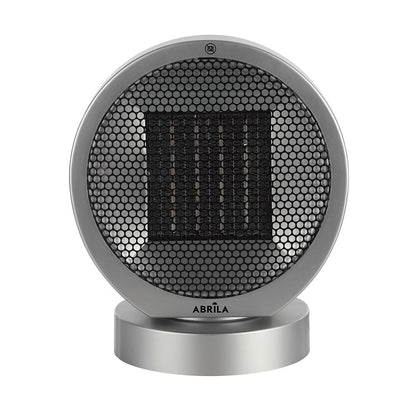 Termoventilador Pomelo fabricado en ABS color Negro y Plata