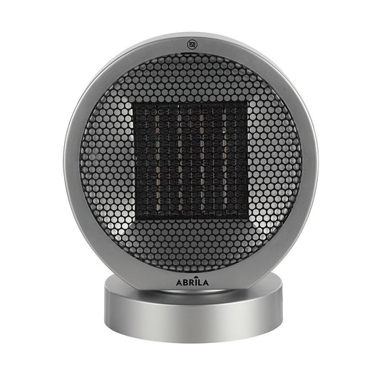 Termoventilador Pomelo fabricado en ABS color Negro y Plata