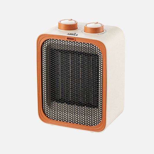 Termoventilador Cerámico JAYA 2000 W Beis/Naranja Fabrilamp - Vista frontal principal en fondo blanco | LuzGurú