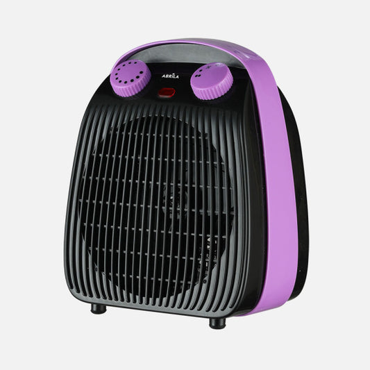 Termoventilador Eléctrico Burlete 2000 W Negro/Lila Fabrilamp - Vista frontal principal en fondo blanco | LuzGurú