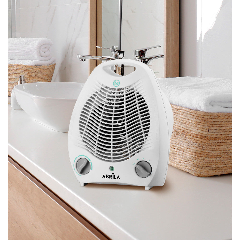 Termoventilador Yuste fabricado en policarbonato blanco