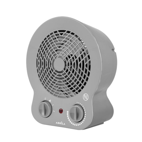 Termoventilador eléctrico Cremona 2000W gris de Fabrilamp, vista frontal.