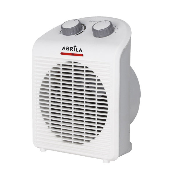 Termoventilador eléctrico Croacia 2000W blanco de Fabrilamp, vista frontal.