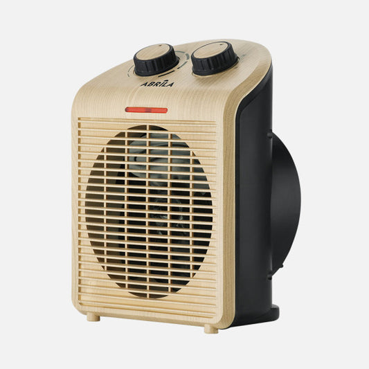 Termoventilador Eléctrico Ferry 2000 W Negro/Haya Fabrilamp - Vista frontal principal en fondo blanco | LuzGurú