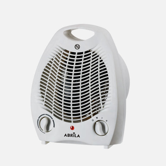 Termoventilador Kraken 2000 W Blanco con Termostato Fabrilamp - Vista frontal principal en fondo blanco | LuzGurú