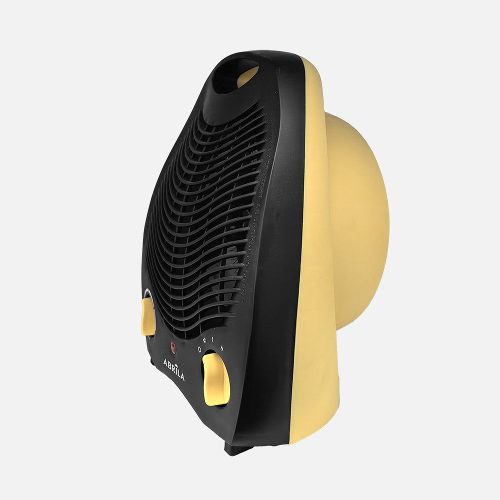 Termoventilador eléctrico Lubian fabricado en policarbonato color amarillo/negro