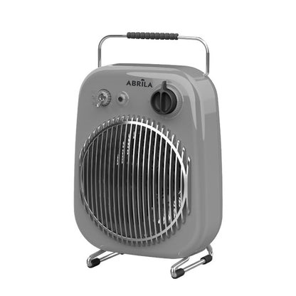 Termoventilador eléctrico Martinica 2000W Gris/Negro de Fabrilamp, vista frontal.