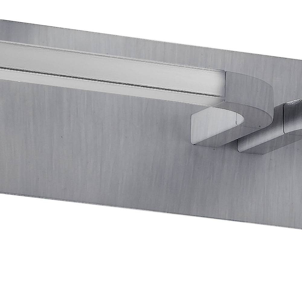 Aplique Tetra fabricado en aluminio color gris