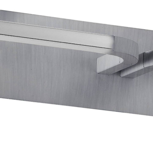 Aplique Tetra fabricado en aluminio color gris