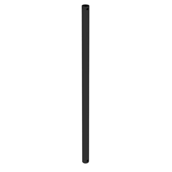 Tija de extensión negra para ventiladores de techo Fabrilamp, 50x2,6cm.  Ideal para mejorar la altura y el flujo de aire.