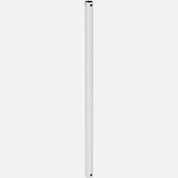 Tija de Extensión para Ventilador de Techo 50 cm Blanca Fabrilamp instalada en ambiente decorativo de salón o dormitorio | Fabrilamp / Abrila