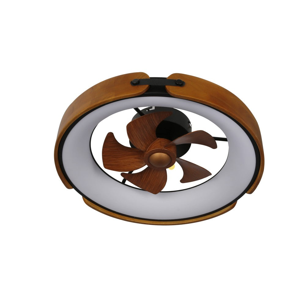 Ventilador Plafón LED Rústico Tivoli CristalRecord 85-917-52-106