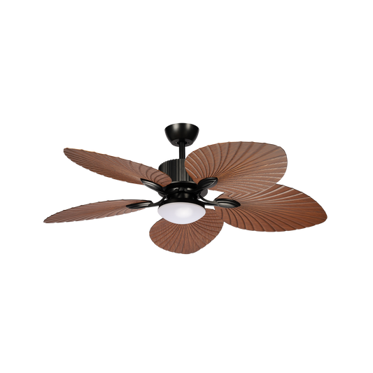 Ventilador de Techo Torcal Negro / Roble – vista principal · Ref. 262791536