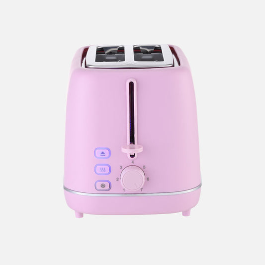 Tostador de Pan Coffee 930 W Rosa 2 Rebanadas Fabrilamp instalada en ambiente decorativo de salón o dormitorio | Fabrilamp / Abrila