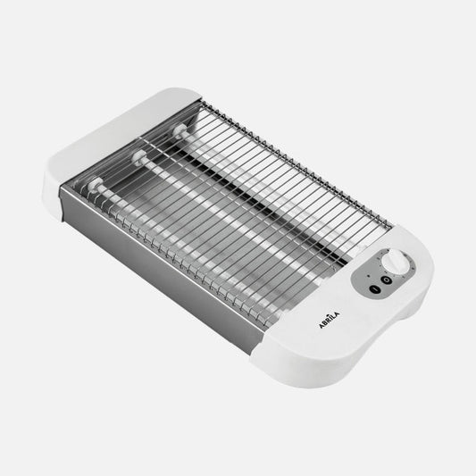 Tostador Horizontal Cueto 900 W Blanco 4 Rebanadas Fabrilamp - Vista frontal principal en fondo blanco | LuzGurú