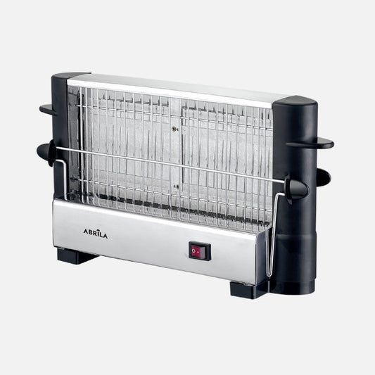 Tostador Vertical Narcea 750 W Negro y Cromo Fabrilamp - Vista frontal principal en fondo blanco | LuzGurú