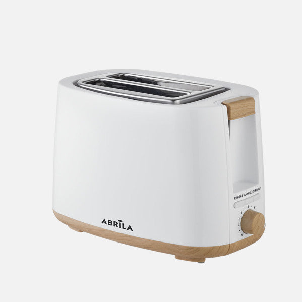 Tostador de Pan Ulla 750 W Blanco/Haya Fabrilamp - Vista frontal principal en fondo blanco | LuzGurú